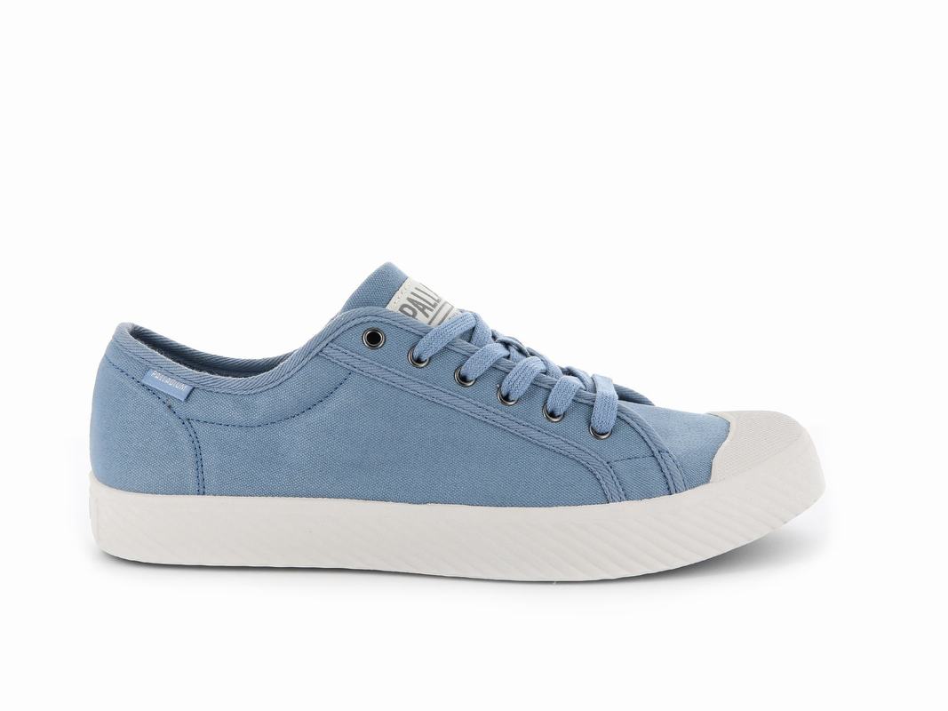 Palladium Pallaphoenix Og Canvas Damen Niedrige Sneaker Blau ||529170-KGD||